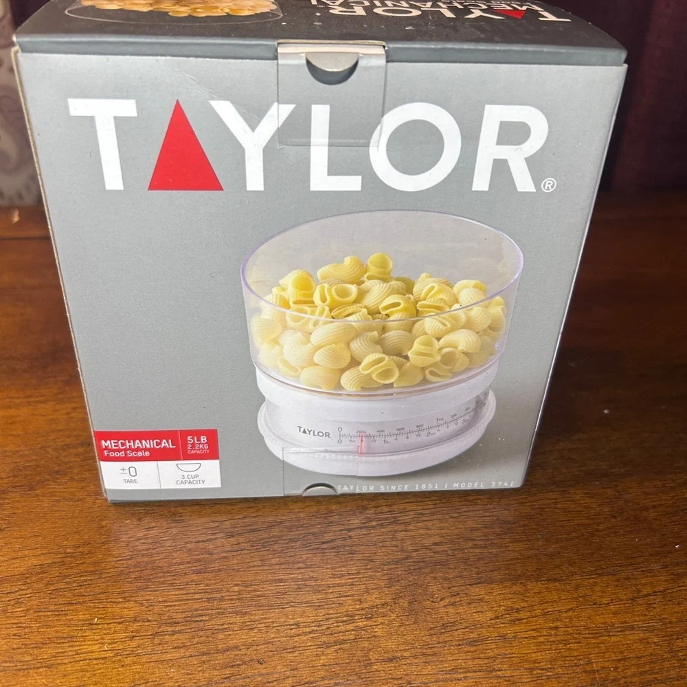 Taylor Mechanical Food Scale - Red and White